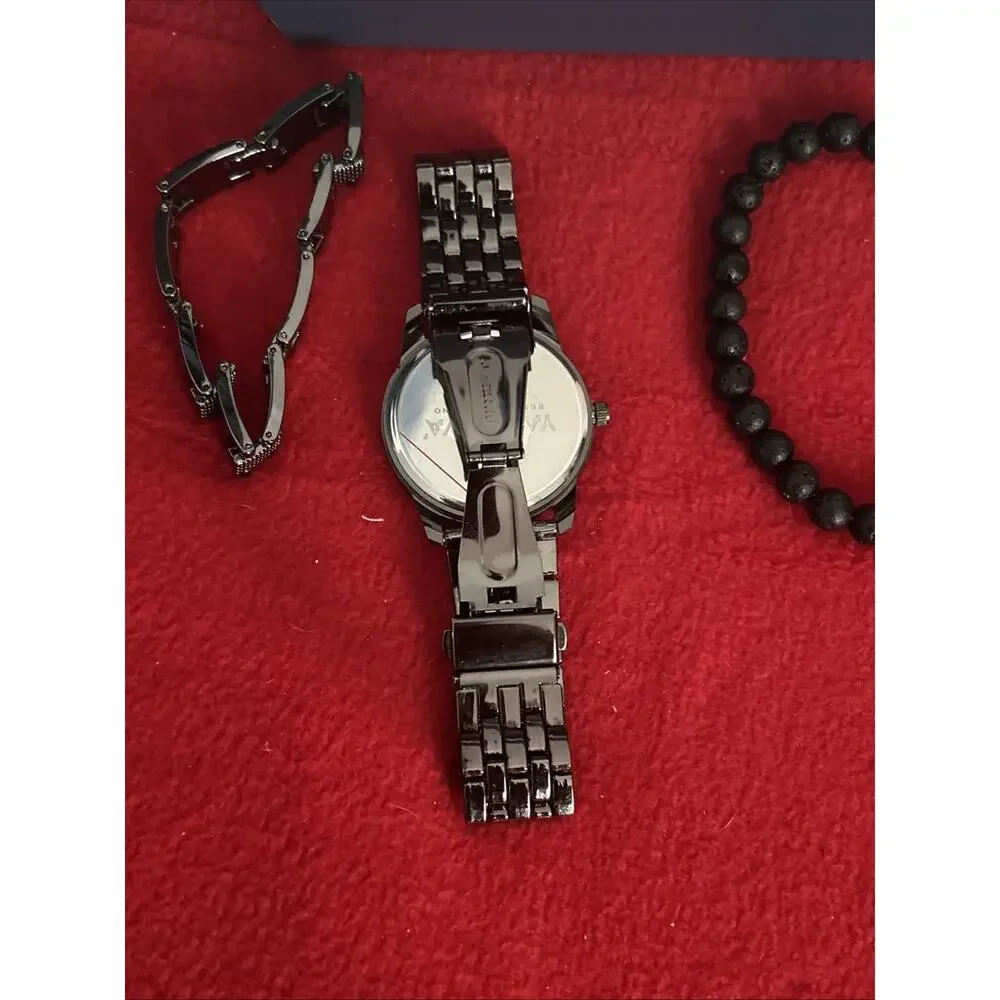 Men’s Yaamava Watch Set New 3 Piece Black New in box